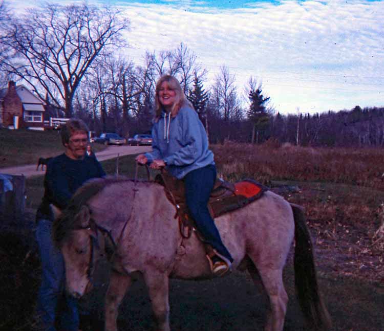 beck on horse